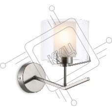 Настенный светильник Ambrella light LH57004 SN/FR никель/белый матовый E14 max 40W 280*150*220