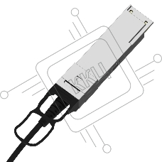 Кабель FIBO FT-Q100-DAC05m QSFP28 to QSFP28 DAC модуль, медный кабель Belden, 0,5м