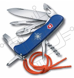 Нож перочинный Victorinox Skipper 0.9093.2WS с фиксатором лезвия 18 функций со шнурком синий