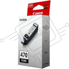 Картридж струйный Canon PGI-470PGBK (0375C001), пигментный черный, 15 мл, до 300 стр. A4, для Pixma iP7240/MG5440/MG5740/MG6340/MG6840/MG7740/TS5040/TS6040/TS8040/TS9040 (PGI-470 PGBK/PGI-470 BK)