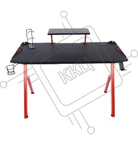 Игровой стол Skyland SKILL CTG-001 чёрно-красный (1200 x 600 x 750 мм, МДФ, металл, карбон)