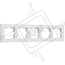 Рамка на 5 постов Slab (белый софт) W0052961
