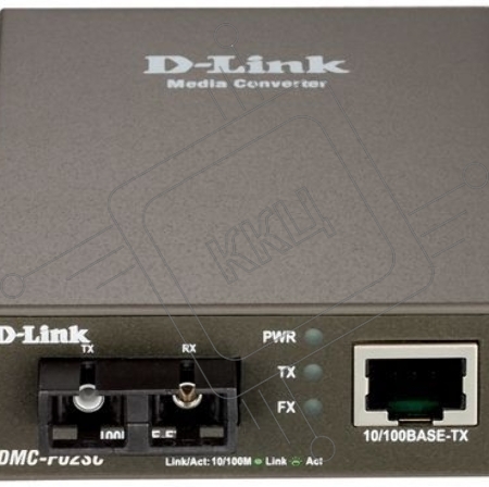 Сетевое оборудование D-Link DMC-F02SC/A1A/B1A Медиаконвертер из 100BASE-TX по витой паре в 100BASE-FX по многомодовому волокну (2км, SC)