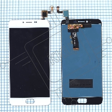 Дисплей для Meizu M5 белый