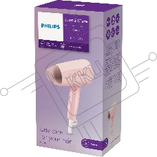 Фен Philips/Фен Philips, дорожный, мощность 1200Вт, 3 скорости, 3 режима работы, 1 насадка, цвет черный