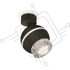 Комплект поворотного светильника Ambrella light XM1102010 SBK/CL черный песок/прозрачный MR16 GU5.3 LED 3W 4200K (A2210, C1102, N7191)