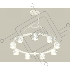 Светильник Ambrella light XR92031902/9 SWH/FR белый песок/белый матовый GX53 (A9203, C9241, N8444)
