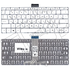 Клавиатура для ноутбука HP Pavilion x360 11-K белый без рамки горизонтальный Enter