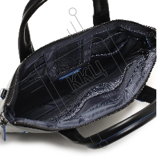 Деловая сумка Piquadro Blue Square CA6857B2/N с отделением для ноутбука черная натур.кожа