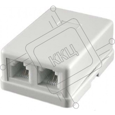 Розетка RJ-11 Двухпортовая, 2х6р4с