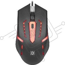 Мышь проводная Defender Flash MB-600L черный, 1200 dpi, USB, кнопки - 4