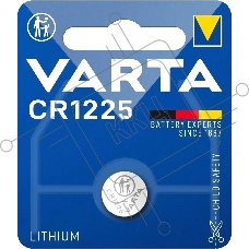 Батарейка Varta ELECTRONICS CR1225 BL1 Lithium 3V (6225) (1/10/100)