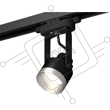Светильник Ambrella light XT6602043 PBK/MCH черный полированный/хром матовый MR16 GU10 (C6602, N6133)