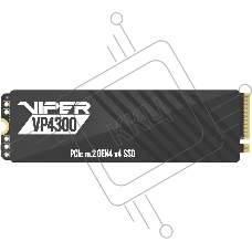 Накопитель SSD Patriot Viper VP4300, 2Tb, PCIe 4.0 x4, M.2 2280, NVMe, R/W 7400/6800, с радиатором