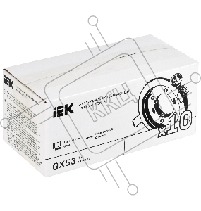 Cветильник IEK GX53 15Вт встраив. точечный хром. LUVB0-GX53-1-K23-10