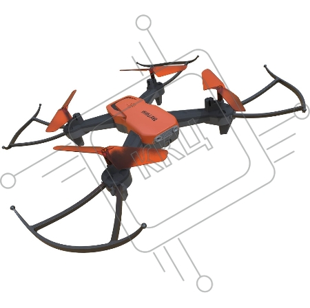 Квадрокоптер Hiper HQC-0030 SKY PATROL FPV 0.3Mpix VGA WiFi ПДУ черный/оранжевый