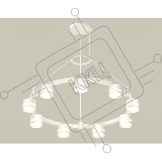 Светильник Ambrella light XR92031903/9 SWH/FR белый песок/белый матовый GX53 (A9203, C9241, N8477)