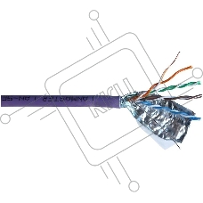 Кабель информационный Lanmaster LAN-5EFTP-HFLT-VI cat.5e FTP 4 пары 24AWG LSZH внутренний 305м фиолетовый