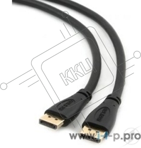 Кабель DisplayPort Gembird/Cablexpert CC-DP2-10, v1.2, 3м, 20M/20M, черный, экран, пакет