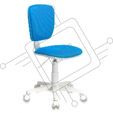 Кресло детское Бюрократ CH-W204NX/BLUE голубой TW-55 (пластик белый)