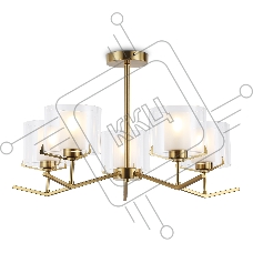 Светильник Ambrella light LH57007/5 BS/FR латунь/белый матовый E14/5 max 40W D690*390