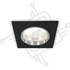 Комплект встраиваемого светильника Ambrella light XC6521003 SBK/PSL черный песок/серебро полированное MR16 GU5.3 (C6521, N6112)