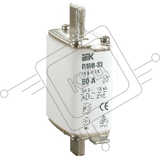 Плавкая вставка предохранителя Iek DPP11-080 ППНИ-33, габарит 00С, 80А ИЭК