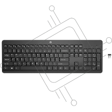 Клавиатура беспроводная Keyboard HP 230 Wireless (Black) RUSS cons