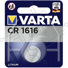 Батарейка Varta ELECTRONICS CR1616 BL1 Lithium 3V (6616) (1/10/100)