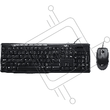 Комплект Logitech Desktop MK200 цвет черный, клавиатура 112 клавиш (8 мультимедиа), USB 1.8м, мышь 1000dpi, USB 1.8м, RTL