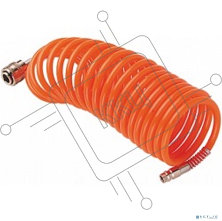 Шланг спиральный для пневмоинструмента FUBAG 170307  с фитингами рапид полиуретан 15бар 8x12мм 20м