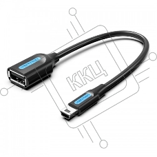 Адаптер переходник Vention OTG USB 2.0 AF/mini B 5pin - 0.15м