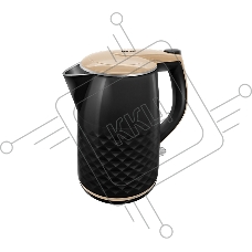 Чайник Centek CT-0025 (Black) металл 1.8л, 1800W, двойные стенки, кнопка вкл. на ручке