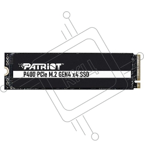 Накопитель SSD Patriot P400 1TB, M.2 2280, P400P1TBM28H, PCIe 4x4, NVMe, 7000/4800, heatshield, RET