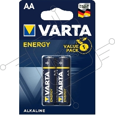 Батарейка Varta ENERGY LR6 AA BL2 Alkaline 1.5V (4106) (2/40/200) (2 шт.)