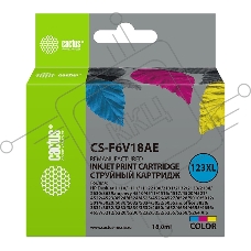 Картридж струйный Cactus CS-F6V18AE (123XL) многоцветный (330 стр., 18 мл) для HP DeskJet 1110/1111/1112/2130