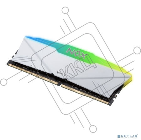 Оперативная память Apacer 16GB DDR4 3200 DIMM (2*8Gb) OC NOX RGB WHITE AURA2 w/HS 1.35V RP AH4U16G32C28YNWAA-1