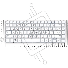 Клавиатура для ноутбука Samsung Q470, белый