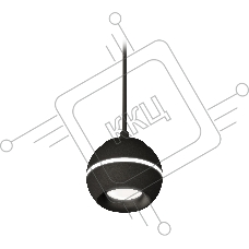Светильник Ambrella XP1102001 SBK/PBK черный песок/черный полированный MR16 GU5.3 LED 3W 4200K (A2302, C1102, N7011)