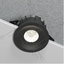 25068/LED 15W 4000K / светильник встраиваемый светодиодный / черный