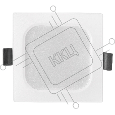 Светильник встраиваемый LED квадрат 6Вт 6500К 90мм белый пластик IP40 General GLP-SW3-6BT-90-6
