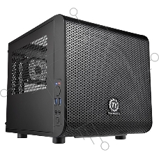 Компьютерный корпус Thermaltake Core V1  черный без БП miniITX 1x200mm 2xUSB3.0 audio bott PSU