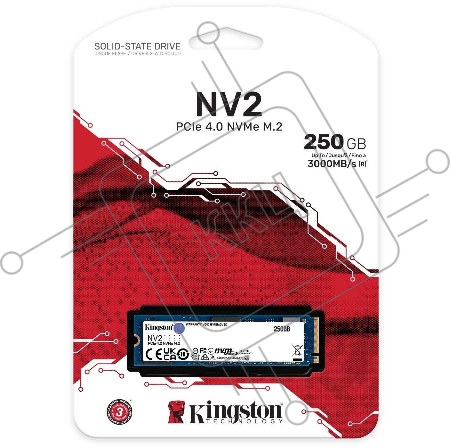 Накопитель SSD Kingston 250GB  M.2 NV1 PCI-E