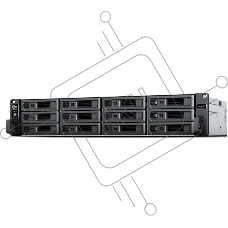 СХД SYNOLOGY стоечное исполнение 12BAY 2U NO HDD RS2423+