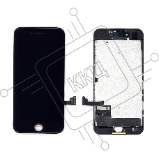 Дисплей для iPhone 7 в сборе с тачскрином (Incell XM) черный в сборе с рамкой