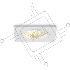 Светильник встраиваемый Ambrella light TN102455 WH белый GU5.3 85*85*28