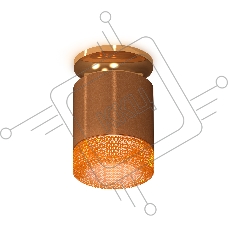 Светильник Ambrella Light XS7404122 SCF/PYG/CF кофе песок/золото желтое полированное/кофе MR16 GU5.3 (N7929, C7404, N7195)