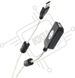 Кабель-адаптер Aopen/Qust USB2.0-repeater, удлинительный активный <Am-->Af> 20м (ACU823-20M) 6938510851345
