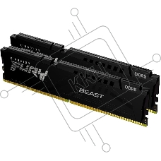 Оперативная память Kingston Fury Beast, DDR5, 32GB (2x16GB), 5600MHz, CL40, DIMM, с радиаторами, черный