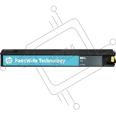 Картридж струйный HP 981A голубой для HP Color PageWide Ent Flow MFP 586, 566 6000 стр.